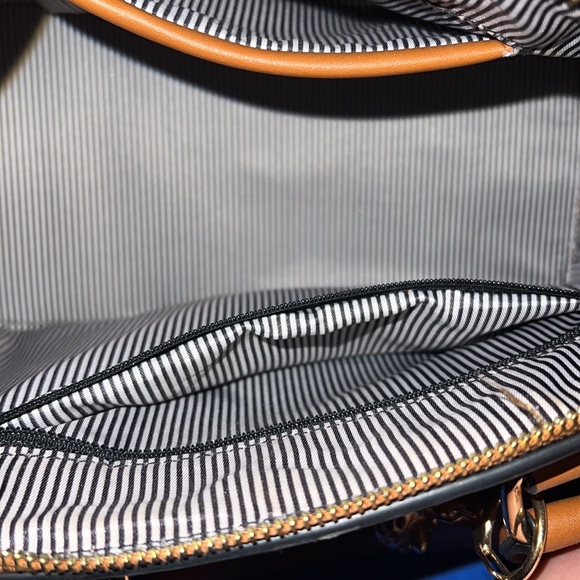 Brown with Cream color Satchel - Picture 3 of 6